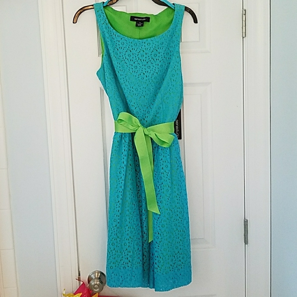 Aqua sleevless dress